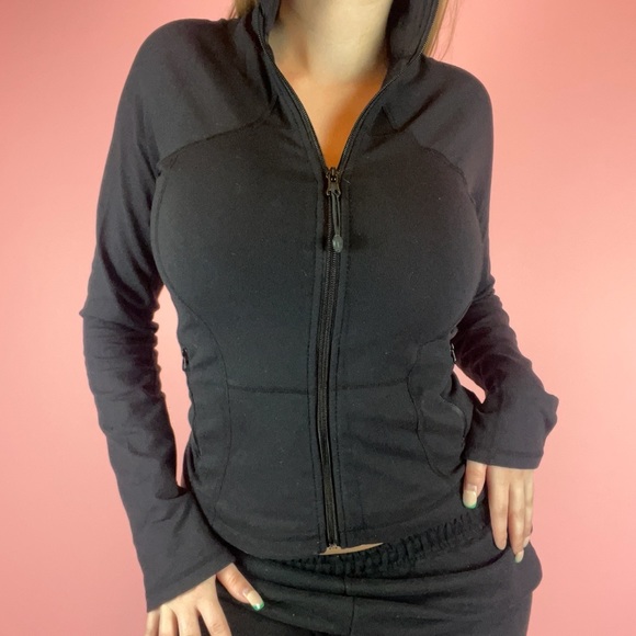 lululemon black track jacket